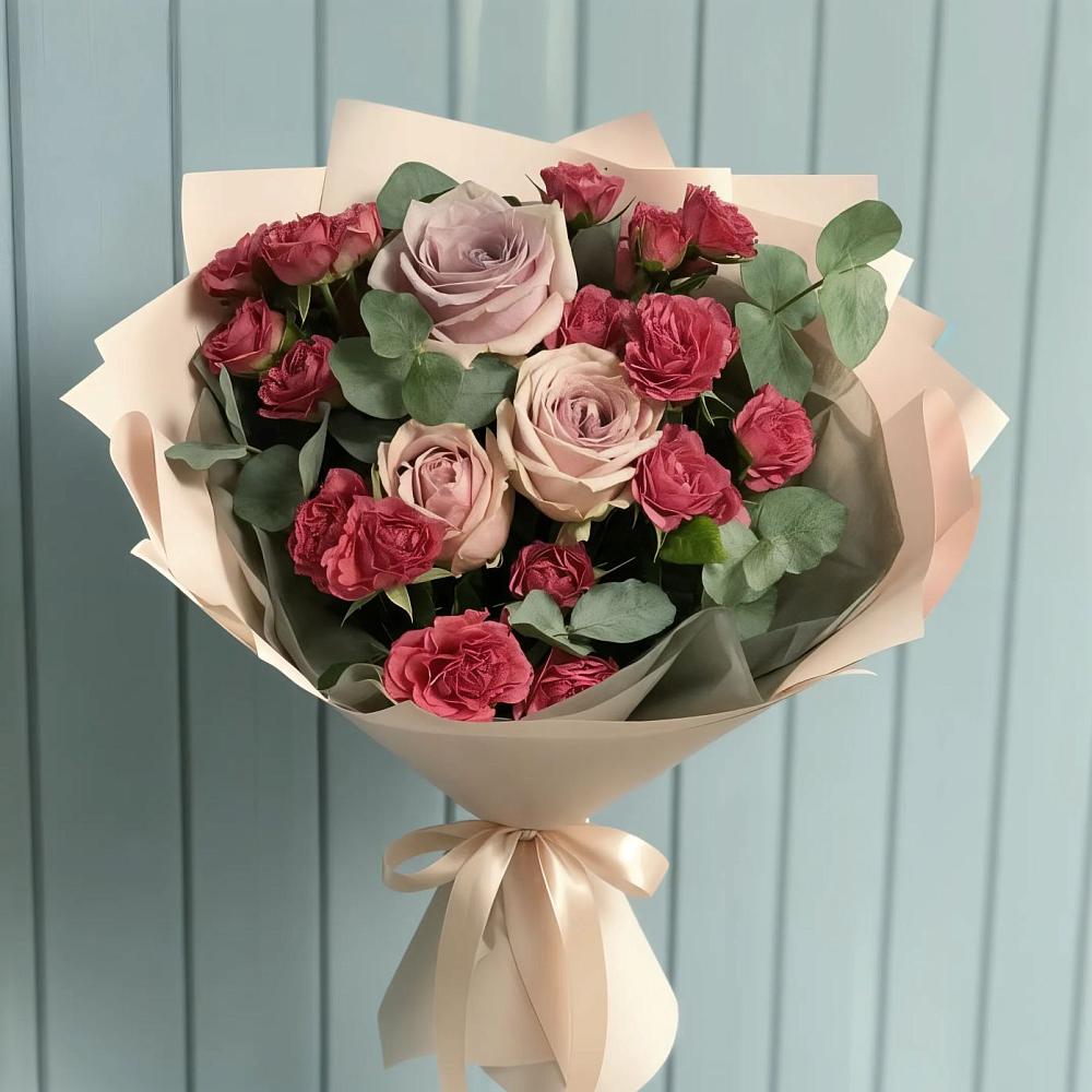 Букет цветов из: Гвоздики и Розы в Эвенске