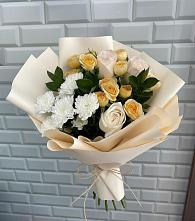 Букет цветов из:  Розы и Хризантемы в Эвенске
