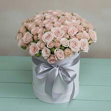 Цветочная композиция из Розы в шляпной коробке #REPLACE_PRED# Эвенске