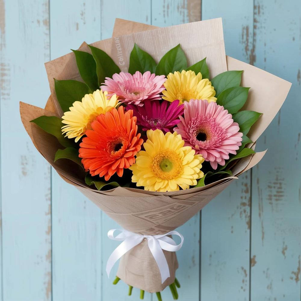 Букет цветов из: Герберы в Эвенске