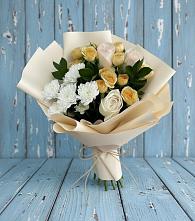Букет цветов из:  Розы и Хризантемы в Эвенске