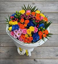 Букет цветов из:  Розы и Хризантемы в Эвенске