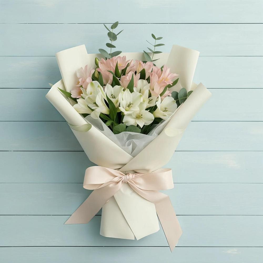 Букет цветов из: Альстромерии в Эвенске